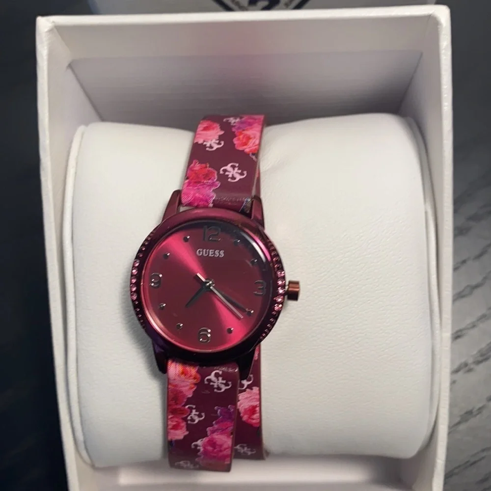 New GUESS Floral Wrap Casual Women's Watch